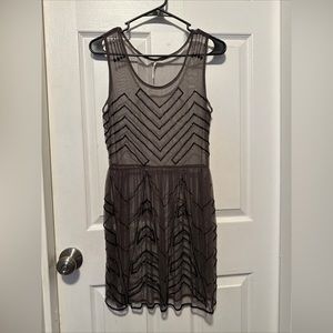 Free People black size small beaded dress